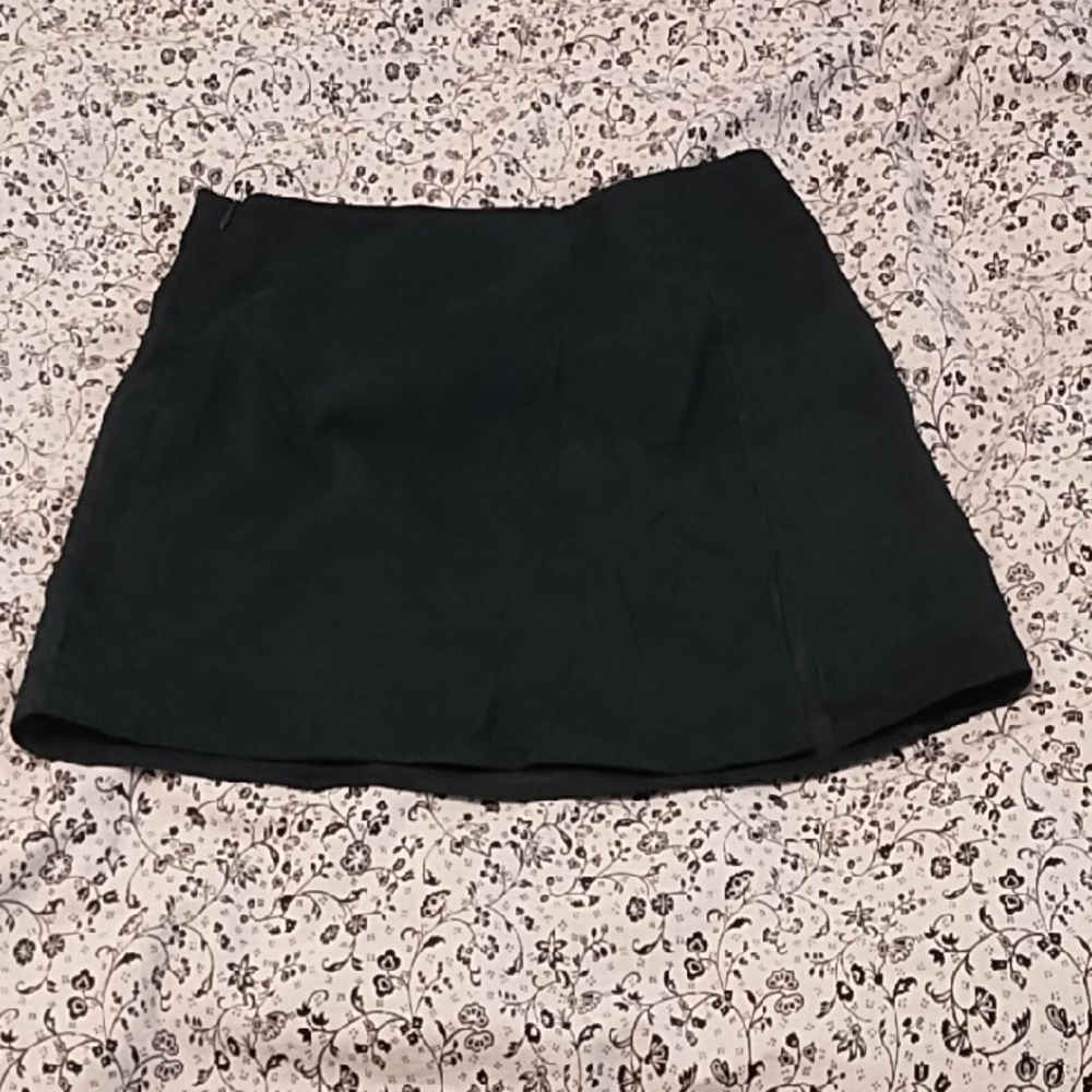 SHEIN Elegant Dark Green Mini Skirt